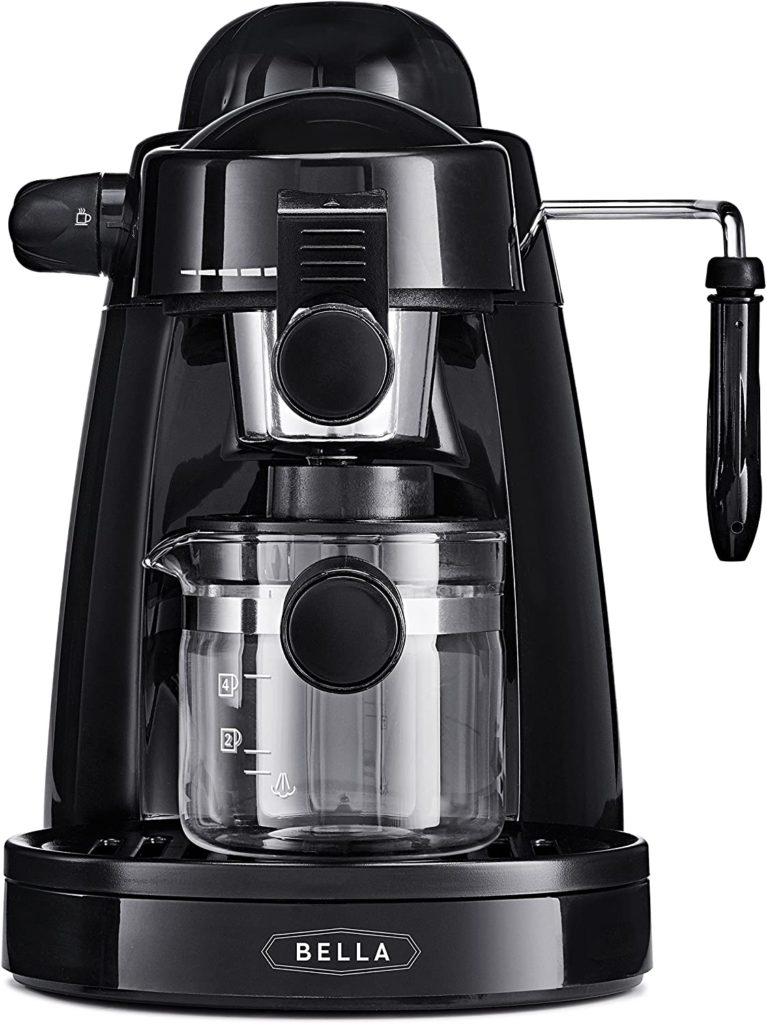 BELLA (13683) Personal Espresso Maker with Steam Wand