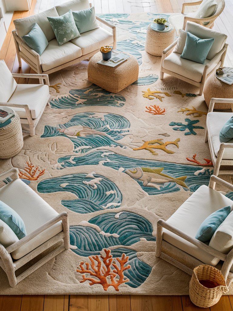 Use fabrics inspired by the beach, such as lightweight linen or canvas.