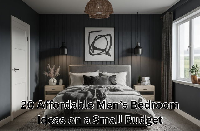 20 Affordable Men’s Bedroom Ideas on a Small Budget