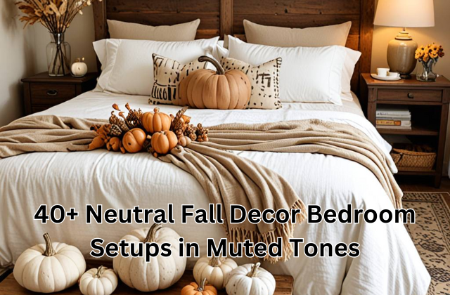 40+ Neutral Fall Decor Bedroom Setups in Muted Tones