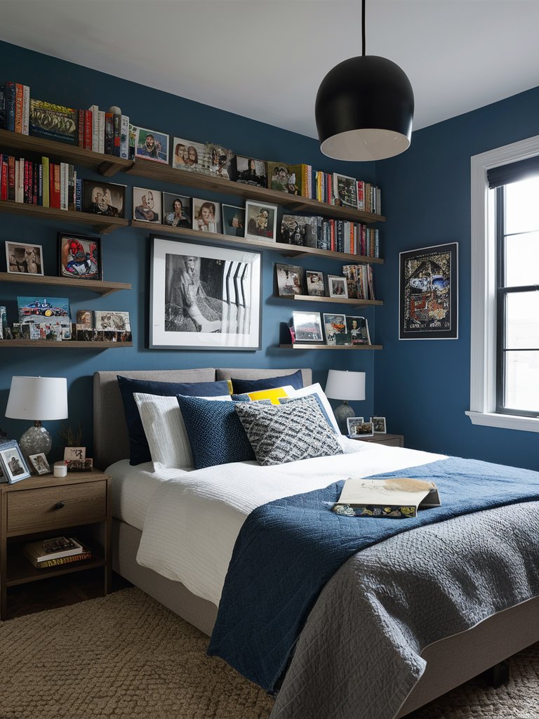  Incorporate personal items like photos, memorabilia, and favorite books.